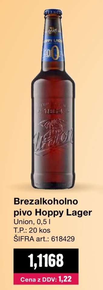 Brezalkoholno pivo Hoppy Lager