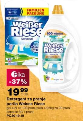 Detergent za pranje perila Weisse Riese