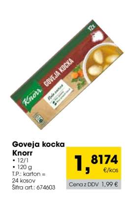 Goveja Kocka Knorr