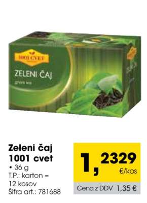 Zeleni čaj 1001 cvet
