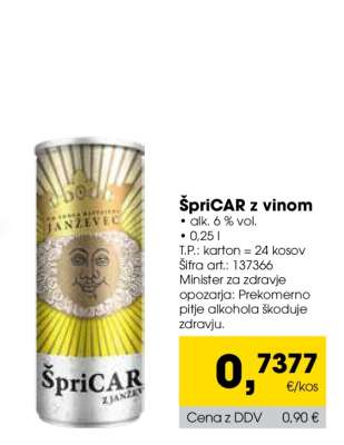 ŠpriCAR z vinom