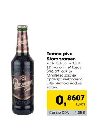 TEMNO PIVO STAROPRAMEN