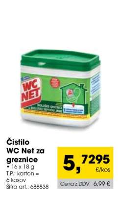 Čistilo WC NET za greznice