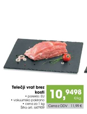 TELEČJI VRAT BREZ KOSTI