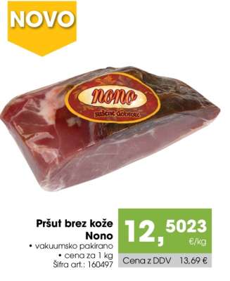 Pršut brez kože Nono