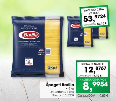 ŠPAGETI BARILLA