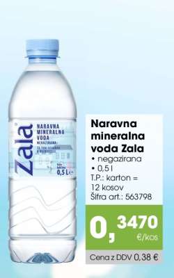 Naravna mineralna voda Zala