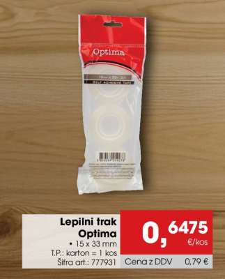 Lepilni trak Optima