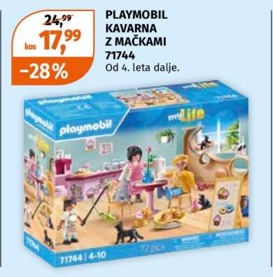 PLAYMOBIL KAVARNA Z MAČKAMI 71744