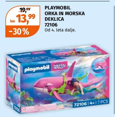 PLAYMOBIL ORKA IN MORSKA DEKLICA 72106