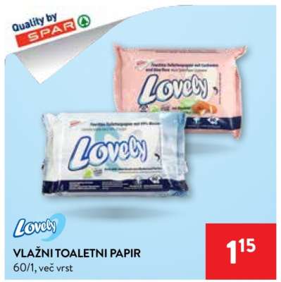 Lovely Vlažni toaletni papir