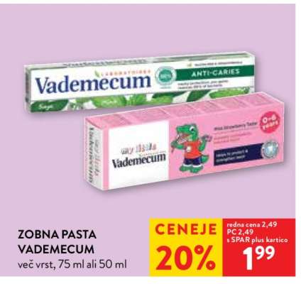 Zobna pasta Vademecum