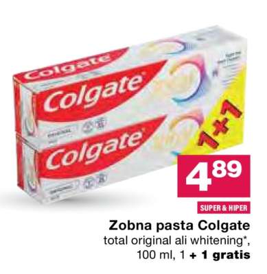 ZOBNA PASTA COLGATE