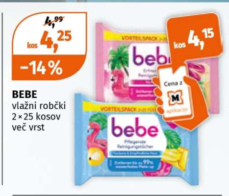 BEBE vlazni robčki