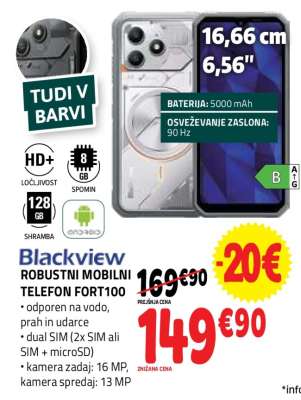 Blackview ROBUSTNI MOBILNI TELEFON FORT100