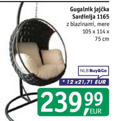 Gugalnik jajčka Sardinija 1165
