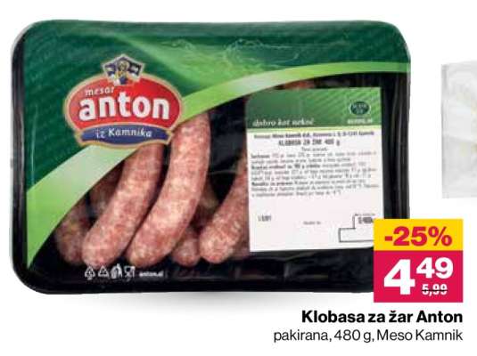 KLOBASA ZA ŽAR ANTON