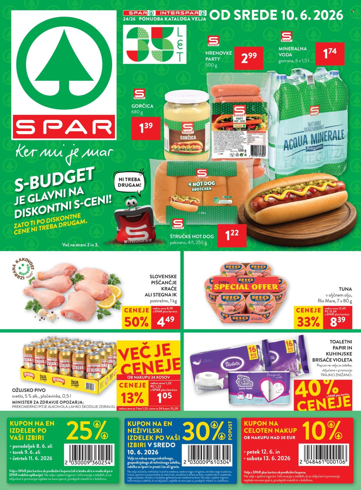 SPAR katalog - 10.6.2026 - 23.6.2026. Stran 1