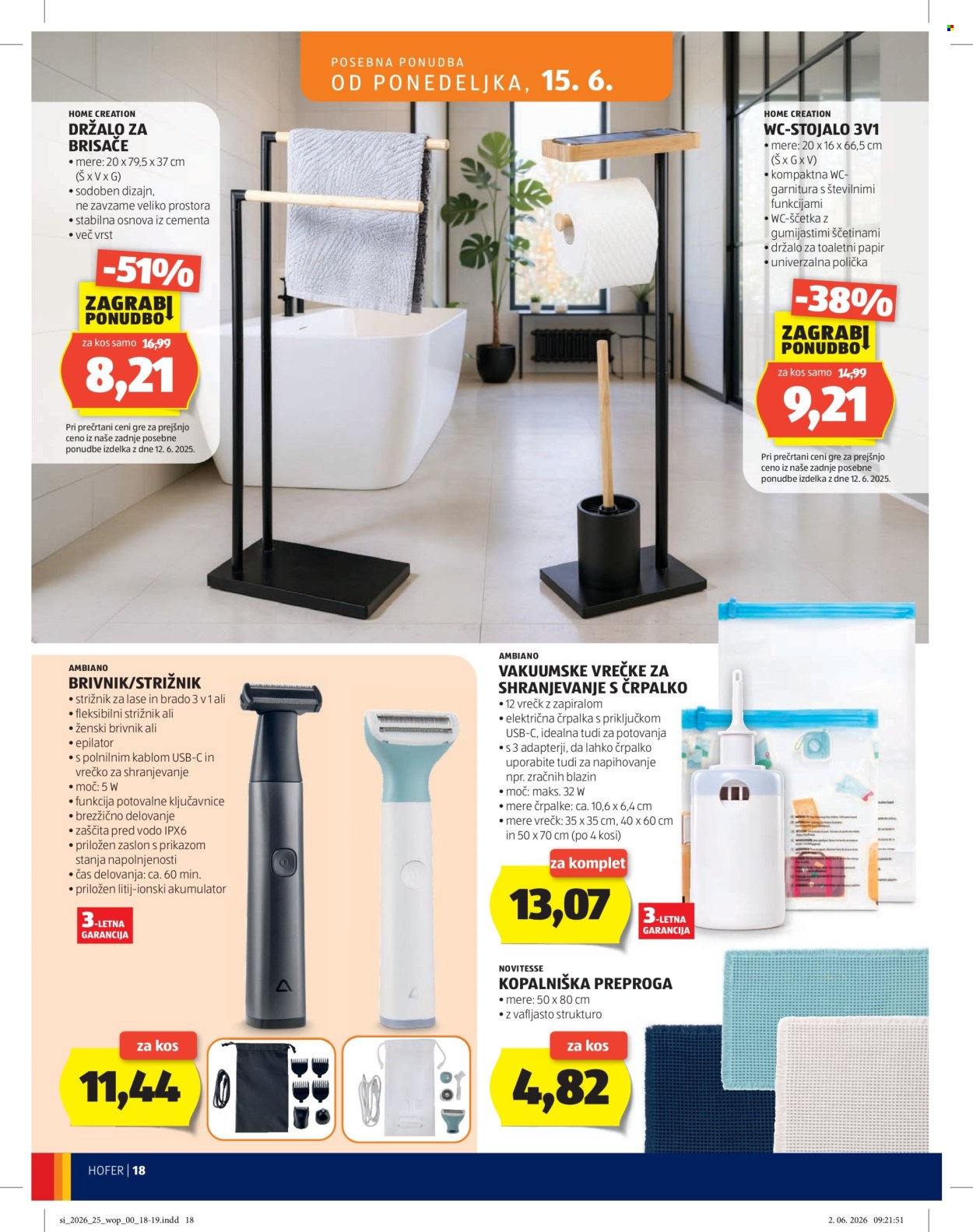Hofer katalog - 10.6.2026 - 18.6.2026. Stran 18