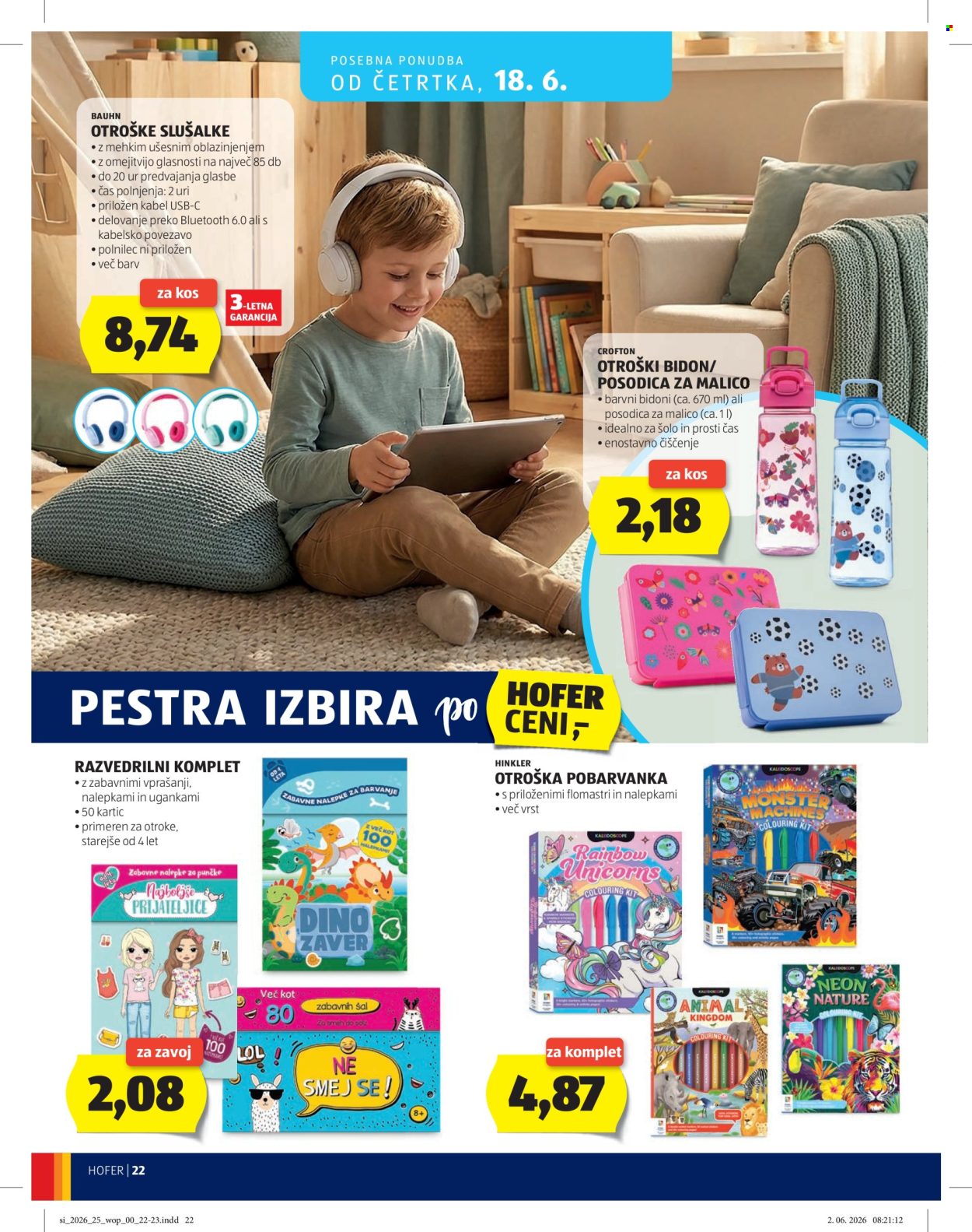 Hofer katalog - 10.6.2026 - 18.6.2026. Stran 22