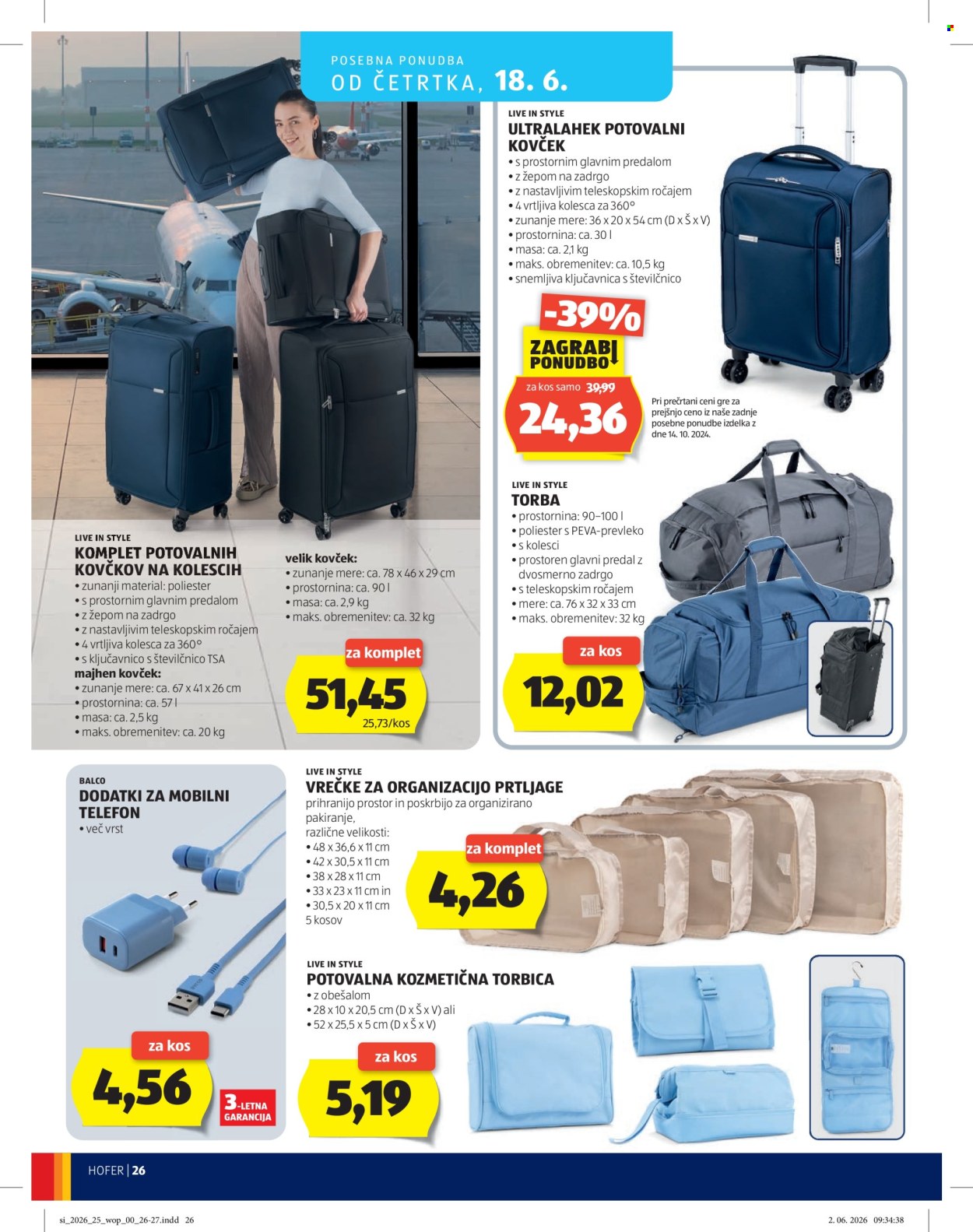 Hofer katalog - 10.6.2026 - 18.6.2026. Stran 26