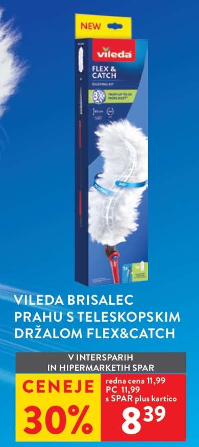 Vileda brisalec prahu s teleskopskim držalom Flex&Catch