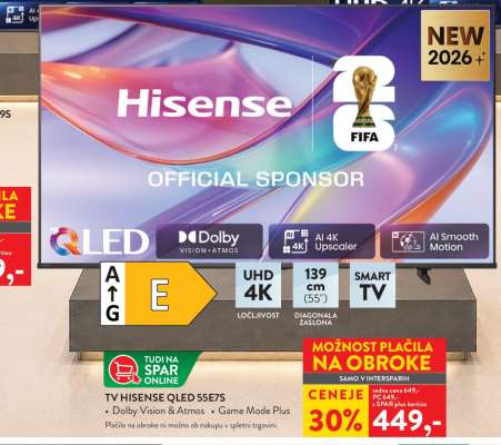 TV Hisense QLED 55E7S