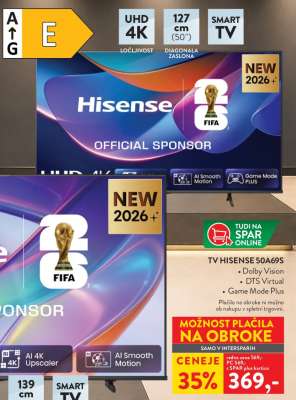 TV HISENSE 50A695