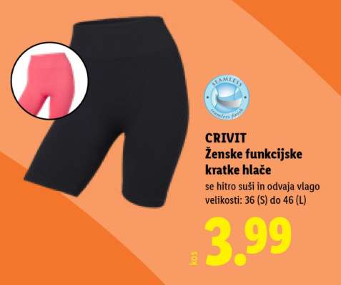 CRIVIT Ženske funkcijske kratke hlače