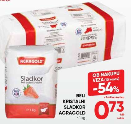 Beli Kristalni Sladkor Agragold