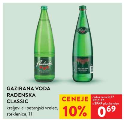 Gazirana voda Radenska Classic