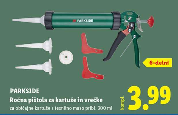 PARKSIDE Ročna pištola za kartuše in vrečke