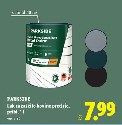 PARKSIDE Lak za zaščito kovine pred rjo, pribl. 1 l