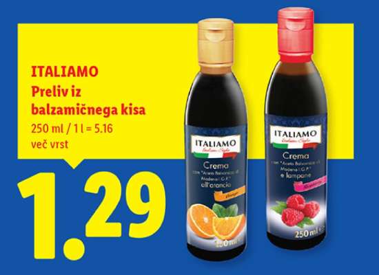 ITALIAMO Preliv iz balzamičnega kisa