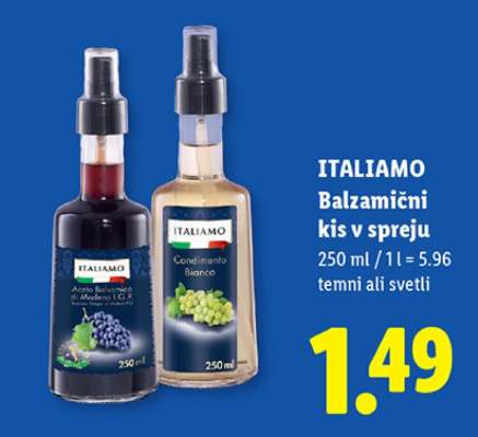 ITALIAMO Balzamični kis v spreju
