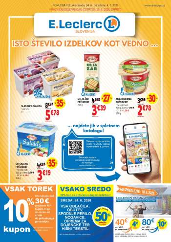 E.Leclerc katalog - 24.6.2026 - 4.7.2026.