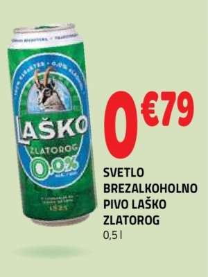 SVETLO BREZALKOHOLNO PIVO LAŠKO ZLATOROG