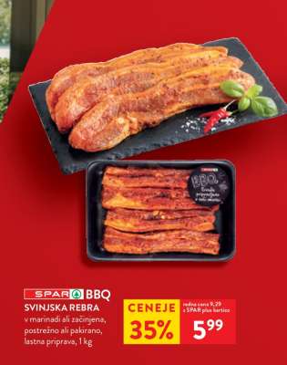 SPAR BBQ Svinjska rebra