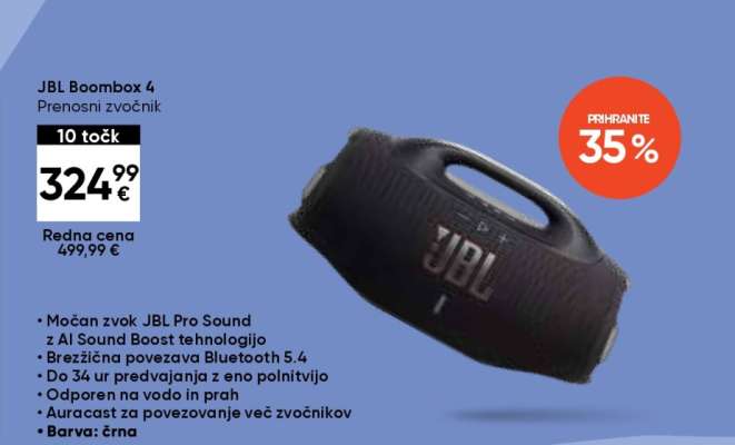 JBL Boombox 4 Prenosni zvočnik