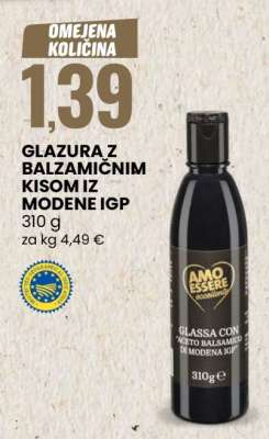 Glazura z balzamičnim kisom iz Modene IGP