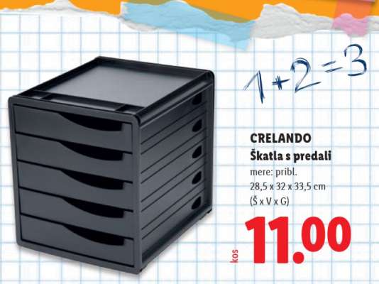 CRELANDO Škatla s predali