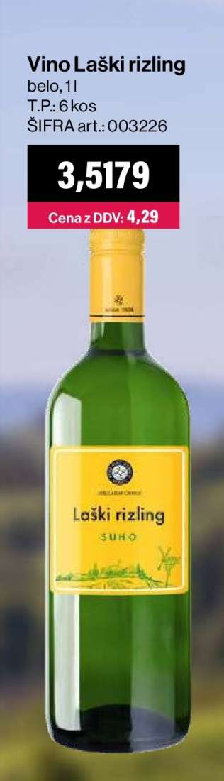 Vino Laški Rizling