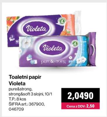 TOALETNI PAPIR VIOLETA