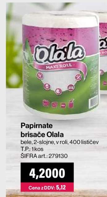 Papirnate brisače Olala
