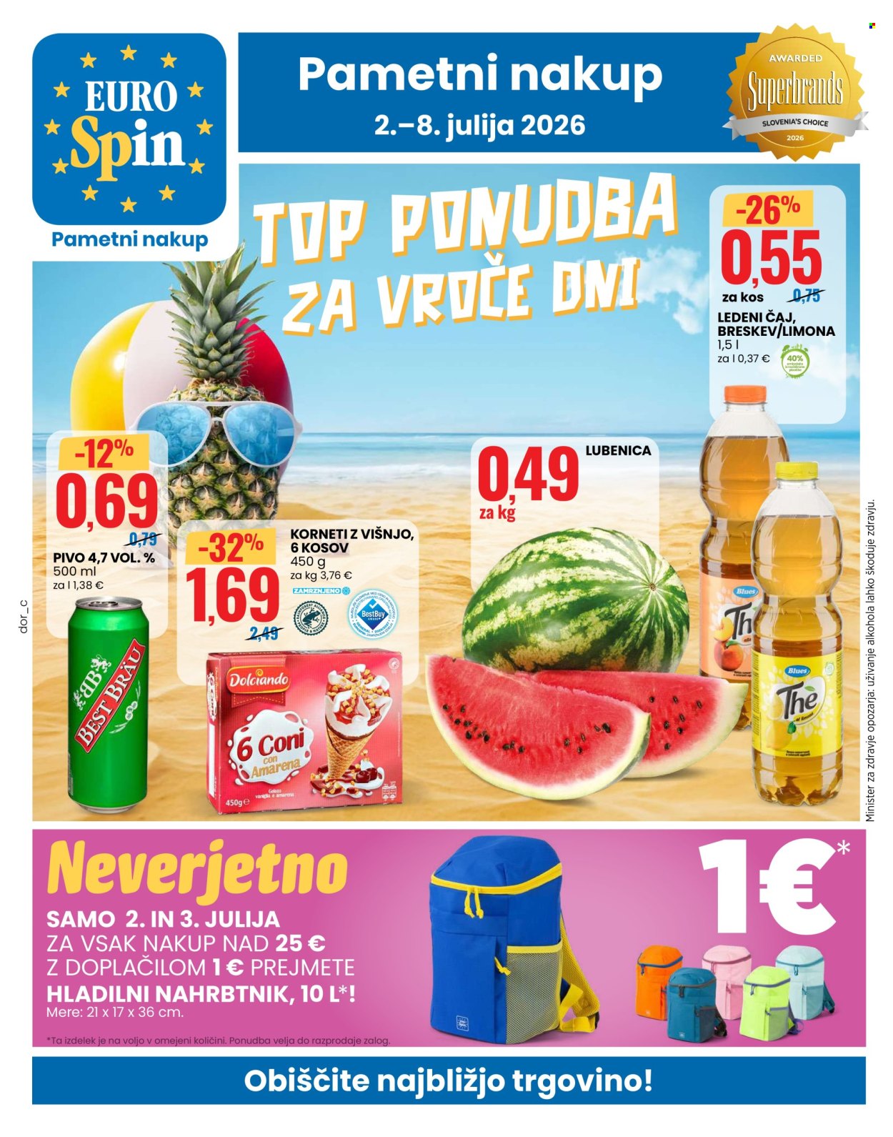 EuroSpin katalog - 2.7.2026 - 8.7.2026. Stran 1