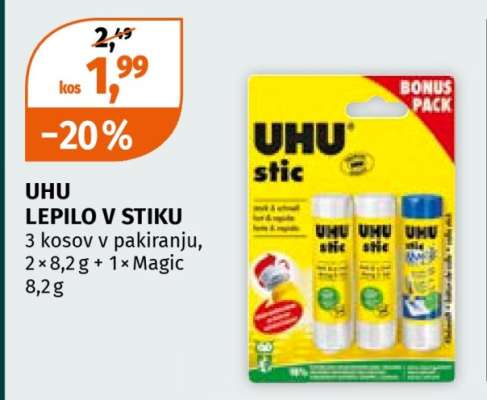 UHU Lepilo v Stiku
