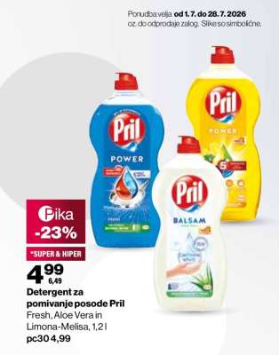 Detergent za pomivanje posode Pril