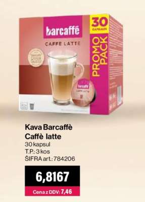 Kava Barcaffè Caffé latte