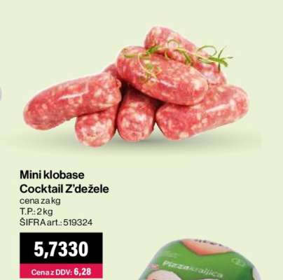 Mini klobase Cocktail Z'dežele