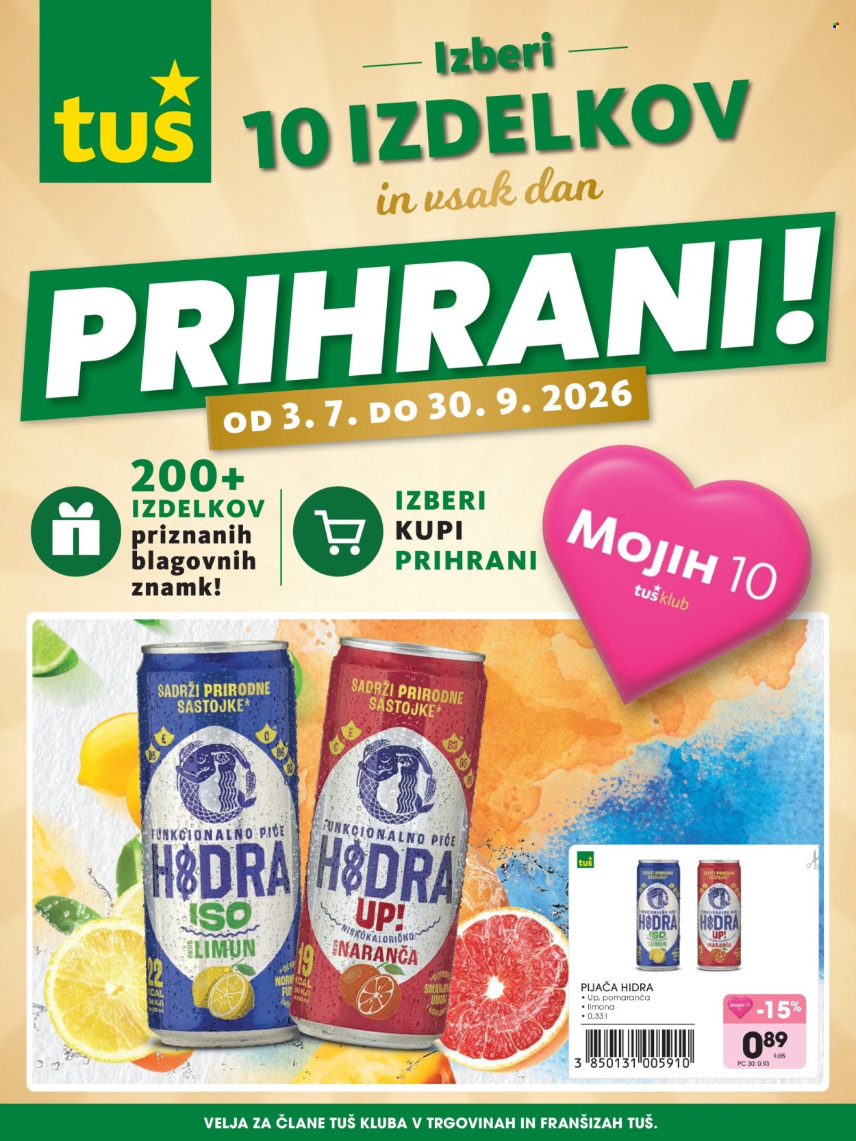 Tuš katalog - 3.7.2026 - 30.9.2026. Stran 1